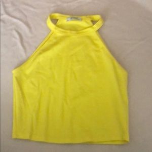 Bright yellow tank top